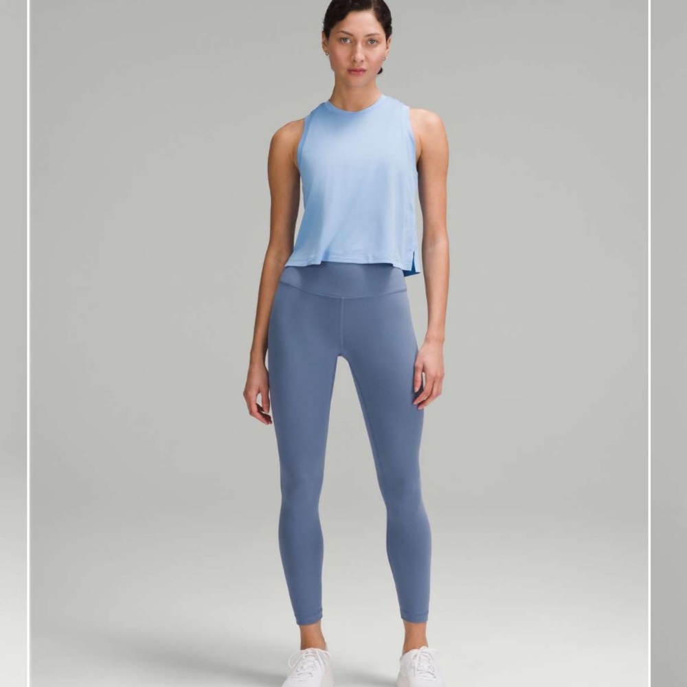 lululemon athletica Blue Leggings High-Rise Form-Fitting - WunderTrain - Everlux